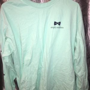 Blue simply southern long sleeve